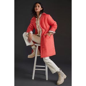 Anthropologie Maeve Cinched Puffer Coat